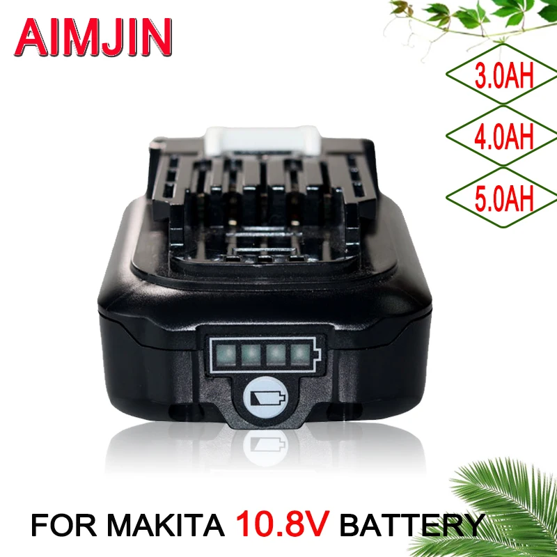 Makita Drill Hp1640 - Bateria recarregável de íon-lítio, 10.8v, 3000/4000/5000mah,