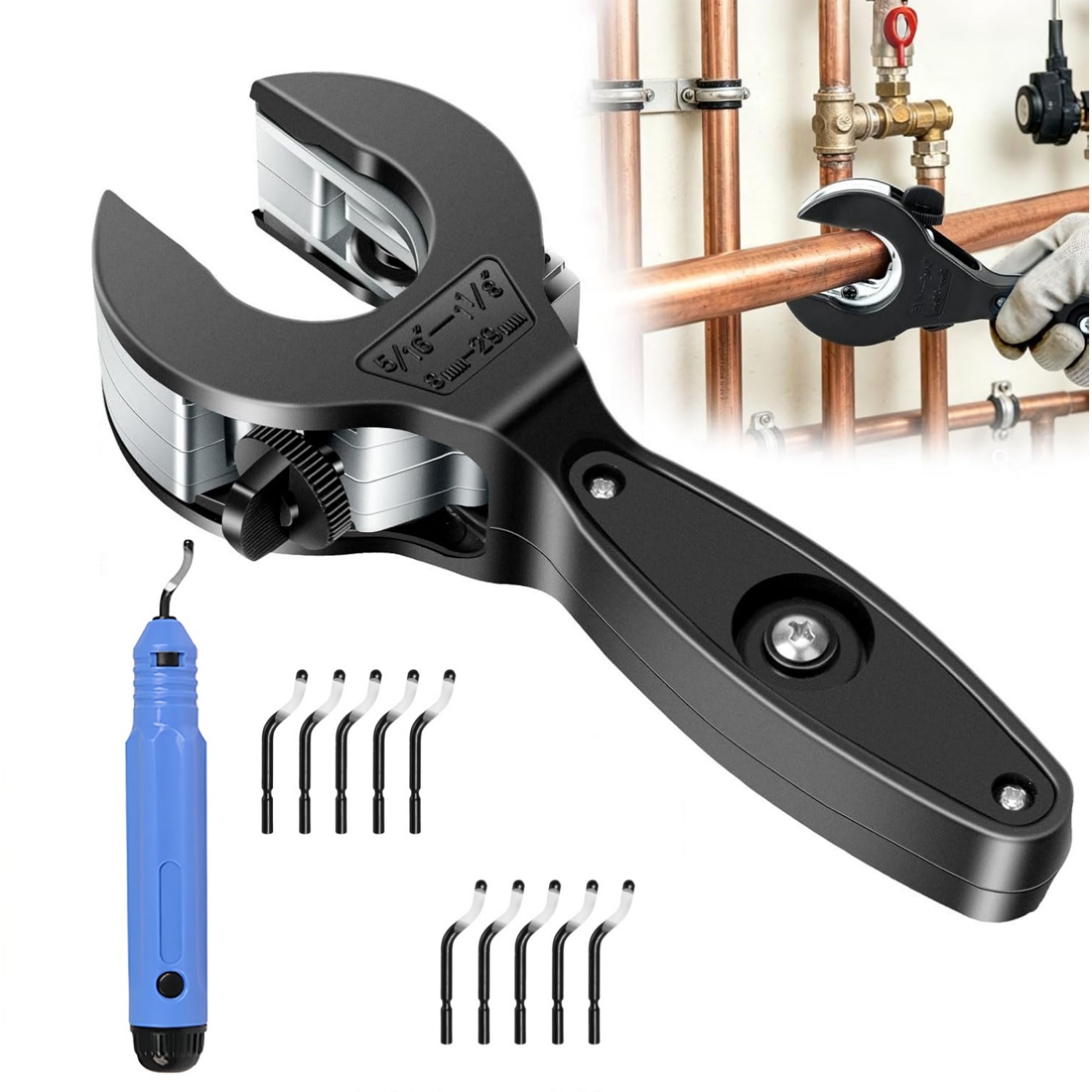 Pipe Cutter Ratchet - Cortador de Tubos com Catraca para