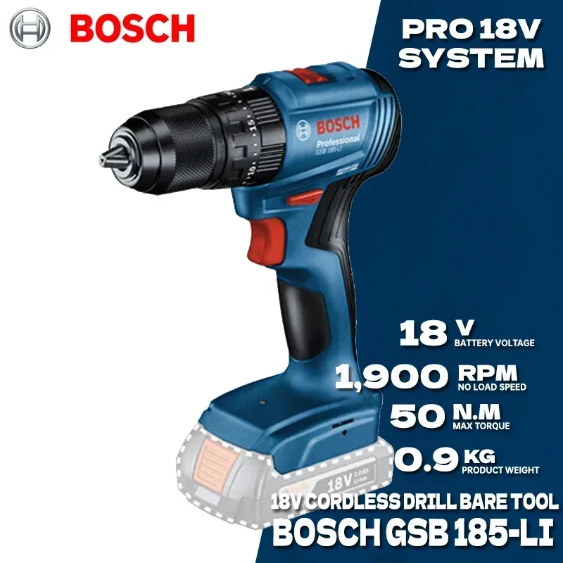 Bosch Drill Gsb 18V - Furadeira de Impacto Sem Fio BOSCH
