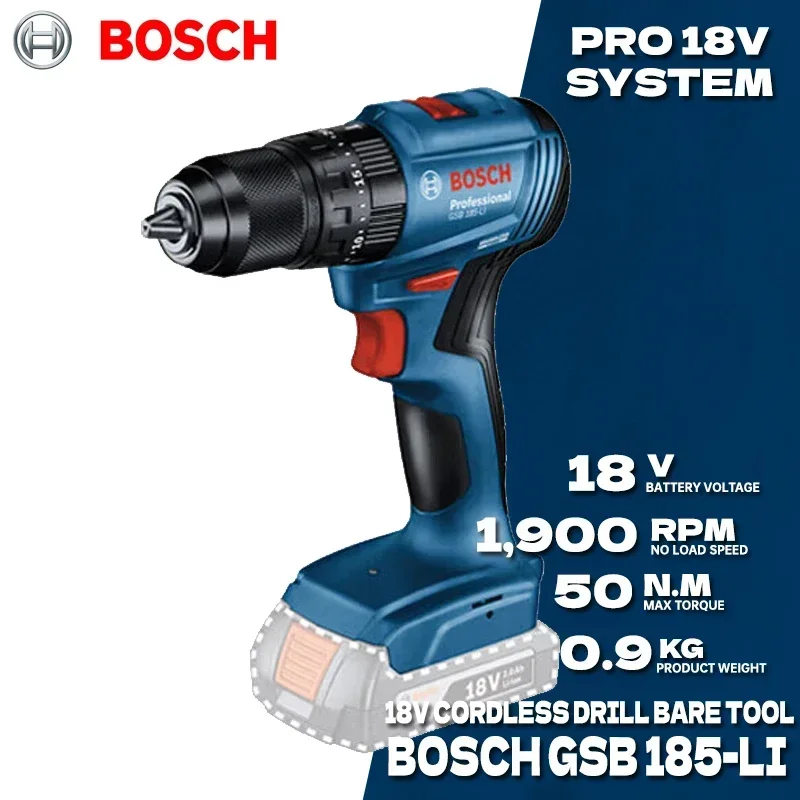 Bosch Drill Gsb 18V - Furadeira de Impacto Sem Fio BOSCH